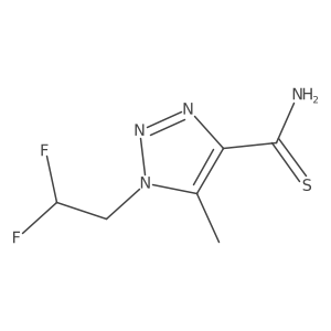1-(2,2-difluoroethyl)-5-methyl-1H-1,2,3-triazole-4-carbothioamide Structure
