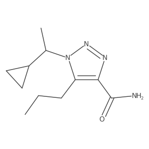 1-(1-cyclopropylethyl)-5-propyl-1H-1,2,3-triazole-4-carboxamide结构式