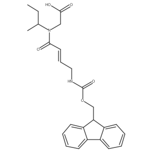 2-[N-(butan-2-yl)-4-({[(9H-fluoren-9-yl)methoxy]carbonyl}amino)but-2-enamido]acetic acid Structure