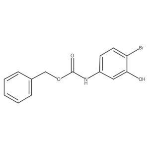 benzyl N-(4-bromo-3-hydroxyphenyl)carbamate Structure
