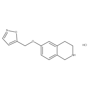 6-[(1,2-Oxazol-5-yl)methoxy]-1,2,3,4-tetrahydroisoquinoline hydrochloride Structure
