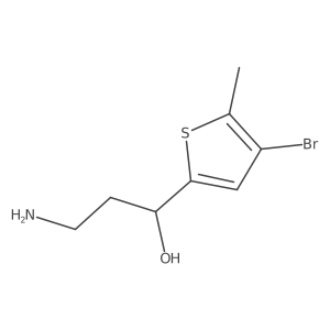 (1S)-3-amino-1-(4-bromo-5-methylthiophen-2-yl)propan-1-ol Structure