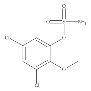 3,5-Dichloro-2-methoxyphenyl sulfamate结构式