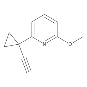 2-(1-Ethynylcyclopropyl)-6-methoxypyridine结构式