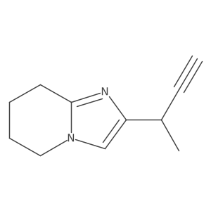 2-(But-3-yn-2-yl)-5,6,7,8-tetrahydroimidazo[1,2-a]pyridine结构式