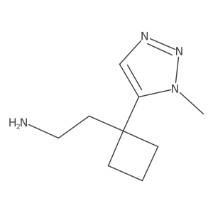 2-[1-(1-methyl-1H-1,2,3-triazol-5-yl)cyclobutyl]ethan-1-amine Structure