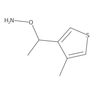 O-[1-(4-methylthiophen-3-yl)ethyl]hydroxylamine结构式