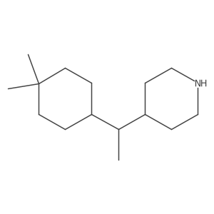 4-[1-(4,4-Dimethylcyclohexyl)ethyl]piperidine Structure