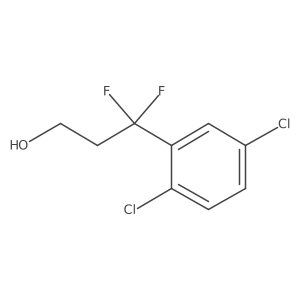 3-(2,5-Dichlorophenyl)-3,3-difluoropropan-1-ol结构式