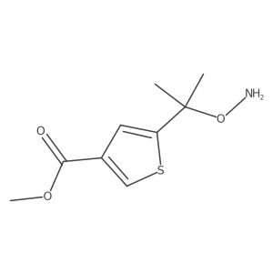 Methyl 5-[2-(aminooxy)propan-2-yl]thiophene-3-carboxylate Structure