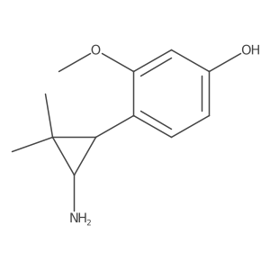 4-(3-Amino-2,2-dimethylcyclopropyl)-3-methoxyphenol结构式