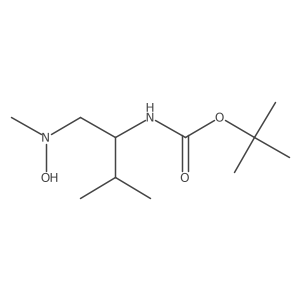 tert-butyl N-{1-[hydroxy(methyl)amino]-3-methylbutan-2-yl}carbamate结构式