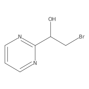 2-Bromo-1-(pyrimidin-2-yl)ethan-1-ol结构式