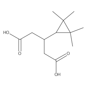 3-(2,2,3,3-Tetramethylcyclopropyl)pentanedioic acid Structure