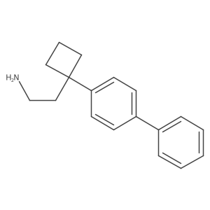 2-[1-(4-Phenylphenyl)cyclobutyl]ethan-1-amine Structure