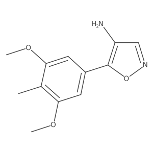5-(3,5-Dimethoxy-4-methylphenyl)-1,2-oxazol-4-amine结构式