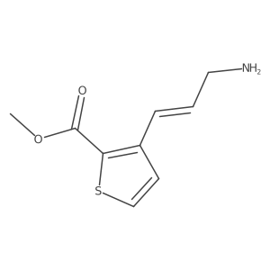 Methyl 3-(3-aminoprop-1-en-1-yl)thiophene-2-carboxylate Structure