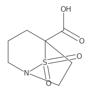 8,8-Dioxo-8lambda6-thia-1-azabicyclo[3.2.1]octane-5-carboxylic acid Structure