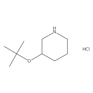 (3S)-3-[(2-Methylpropan-2-yl)oxy]piperidine;hydrochloride结构式