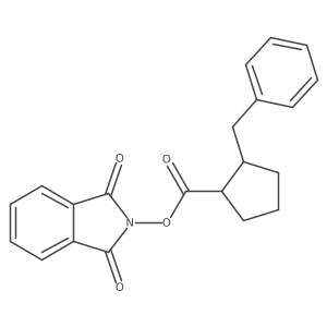 1,3-dioxo-2,3-dihydro-1H-isoindol-2-yl 2-benzylcyclopentane-1-carboxylate结构式