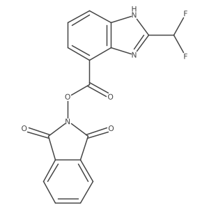 1,3-dioxo-2,3-dihydro-1H-isoindol-2-yl 2-(difluoromethyl)-1H-1,3-benzodiazole-4-carboxylate Structure