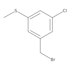 1-(Bromomethyl)-3-chloro-5-methylsulfanylbenzene Structure