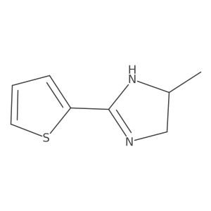 5-Methyl-2-(2-thienyl)-4,5-dihydroimidazole结构式
