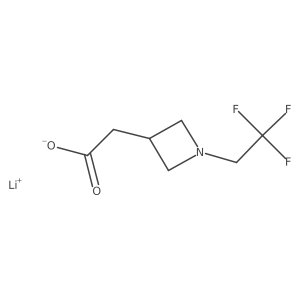Lithium;2-[1-(2,2,2-trifluoroethyl)azetidin-3-yl]acetate结构式