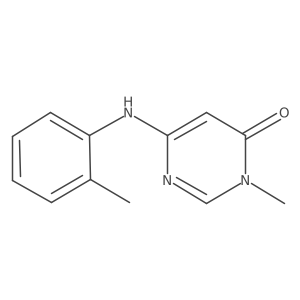 3-methyl-6-(o-tolylamino)pyrimidin-4(3H)-one Structure
