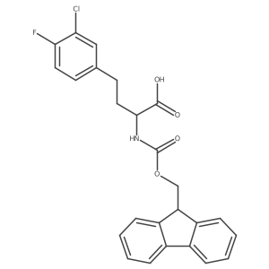 N-Fmoc-L-HomoPhe(3-Cl pound not4-F)-OH结构式