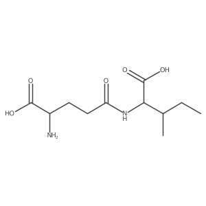 L-gamma-glutamyl-L-isoleucine结构式