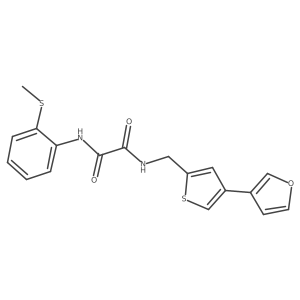 N-{[4-(furan-3-yl)thiophen-2-yl]methyl}-N'-[2-(methylsulfanyl)phenyl]ethanediamide结构式