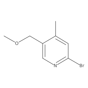2-Bromo-5-(methoxymethyl)-4-methylpyridine结构式