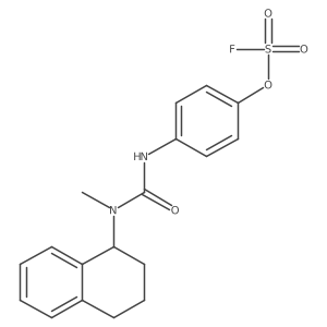 1-[(4-Fluorosulfonyloxyphenyl)carbamoyl-methylamino]-1,2,3,4-tetrahydronaphthalene结构式