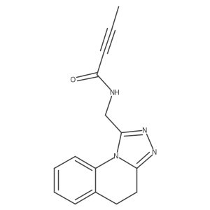 N-(4,5-Dihydro-[1,2,4]triazolo[4,3-a]quinolin-1-ylmethyl)but-2-ynamide结构式