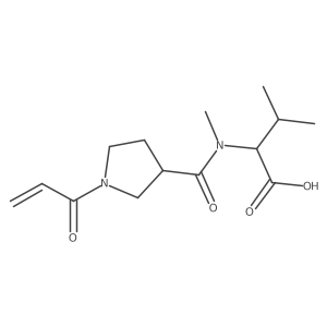 N-[(S)-1-Acryloylpyrrolidine-3-carbonyl]-N-methyl-L-valine Structure