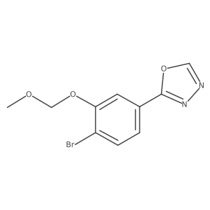 2-[4-Bromo-3-(methoxymethoxy)phenyl]-1,3,4-oxadiazole结构式