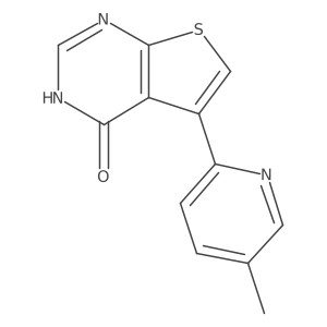 5-(5-Methyl-2-pyridinyl)thieno[2,3-d]pyrimidin-4(1H)-one结构式