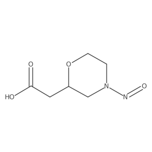 2-(4-Nitrosomorpholin-2-yl)acetic acid Structure