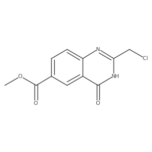 Methyl 2-(chloromethyl)-4-oxo-3,4-dihydroquinazoline-6-carboxylate Structure