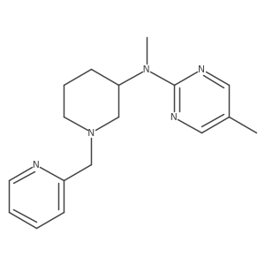 N,5-dimethyl-N-{1-[(pyridin-2-yl)methyl]piperidin-3-yl}pyrimidin-2-amine结构式