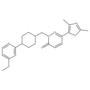 6-(2,4-Dimethyl-1,3-thiazol-5-yl)-2-{[1-(4-methoxypyrimidin-2-yl)piperidin-4-yl]methyl}-2,3-dihydropyridazin-3-one结构式
