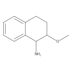 rac-(1R,2R)-2-methoxy-1,2,3,4-tetrahydronaphthalen-1-amine结构式