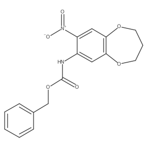 benzyl N-(8-nitro-3,4-dihydro-2H-1,5-benzodioxepin-7-yl)carbamate Structure