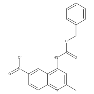 benzyl N-(2-methyl-6-nitroquinolin-4-yl)carbamate Structure