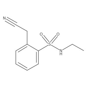 2-(cyanomethyl)-N-ethylbenzenesulfonamide Structure