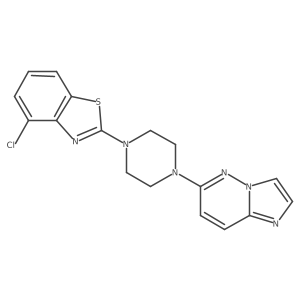 4-Chloro-2-(4-{imidazo[1,2-b]pyridazin-6-yl}piperazin-1-yl)-1,3-benzothiazole Structure