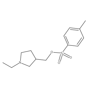 (1-Ethylpyrrolidin-3-yl)methyl 4-methylbenzene-1-sulfonate Structure
