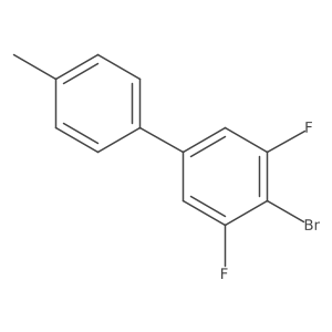 4-Bromo-3,5-difluoro-4'-methyl-1,1'-biphenyl结构式