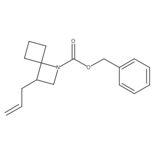 Benzyl 3-(prop-2-en-1-yl)-1-azaspiro[3.3]heptane-1-carboxylate结构式